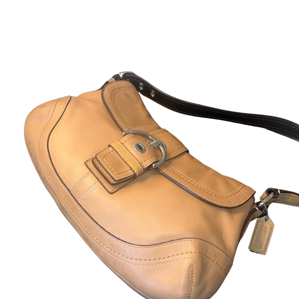 Coach Soho Camel Leather Shoulder Bag - Picture 9 of 13
